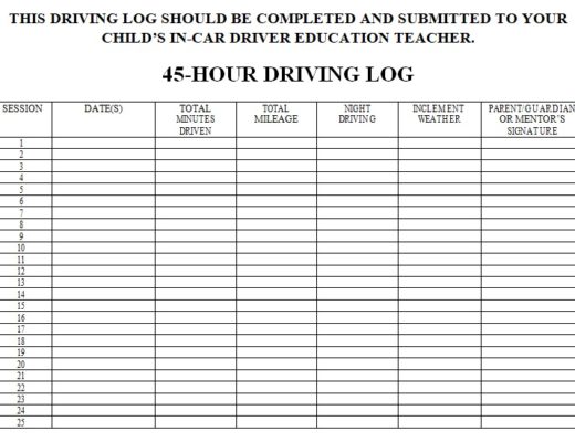 32+ Free Printable Driver Log Book Templates (Excel / Word) - Best