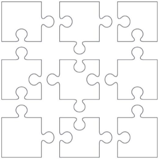 Puzzle Piece Template That Fit Together Pdf Printable Templates