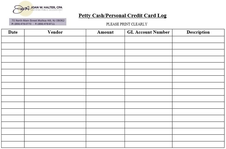 21 Free Printable Petty Cash Log Templates Excel Word PDF Best 