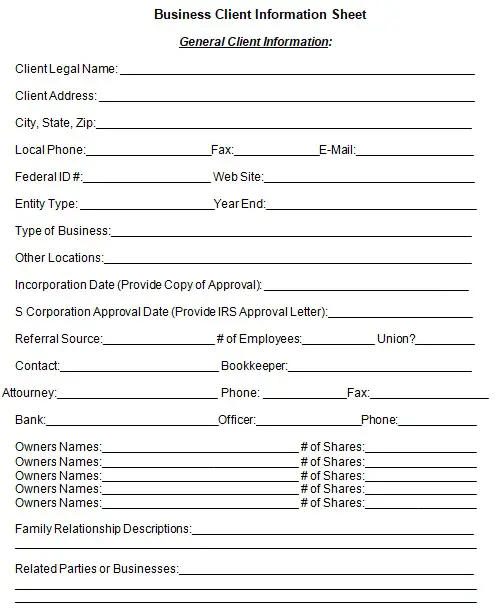 Customer Information Form Template For Word Word Exce vrogue co