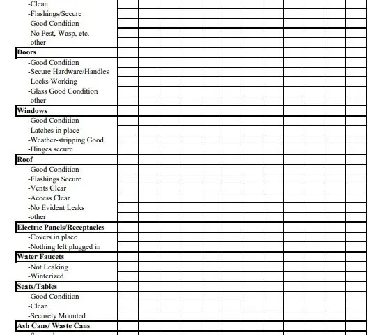 Free Building Maintenance Schedule Template Printable Templates