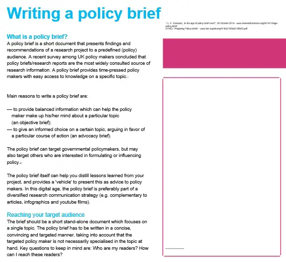 Policy brief template microsoft word 2010 publishingdase