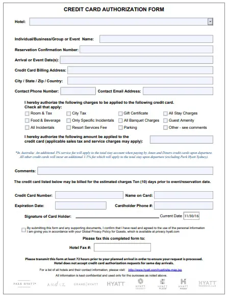 Quickbooks Credit Card Authorization Form Pdf At The Size Journal 
