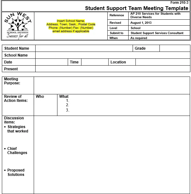 Professional Meeting Minutes Template [MS Word] - Best Collections