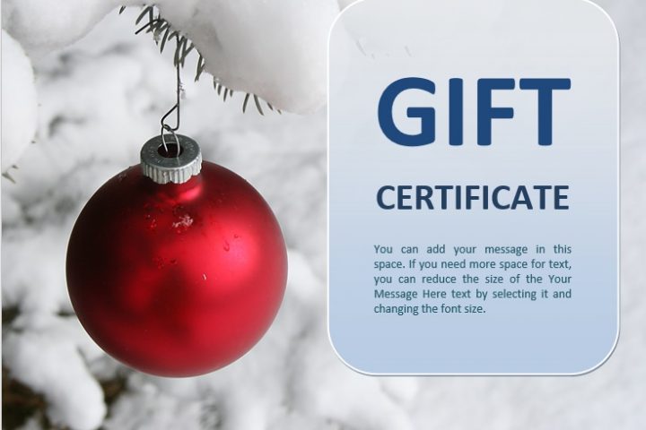 free christmas gift certificate template 16
