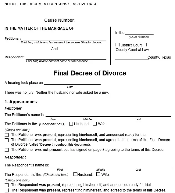 Fake Divorce Papers As With Other Laws Pennsylvania From Blank Pay 