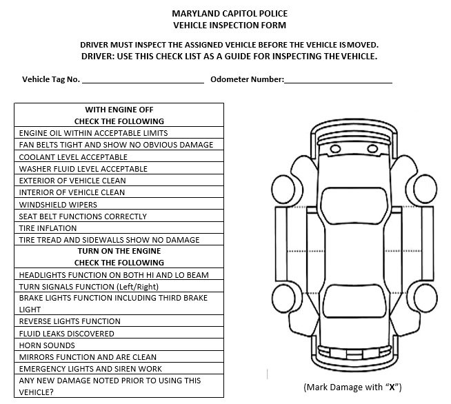 Stran Dinamic Explica ie Vehicle Damage Inspection Form Template 