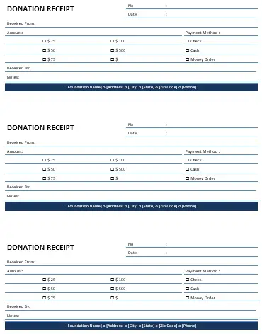 Free Non Profit Donation Receipt Templates (Word / Excel) - Best ...