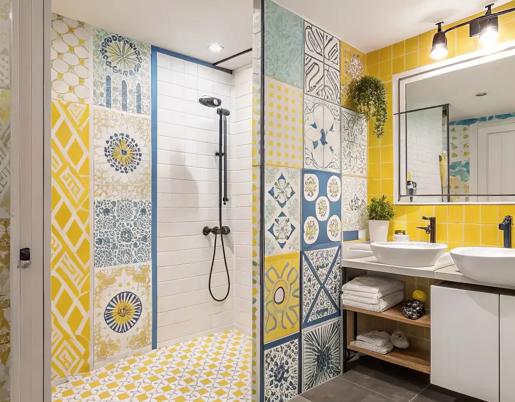 Bright and Cheerful Patterned Tiles