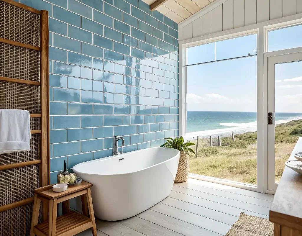 Coastal Blue Bathroom Tiles