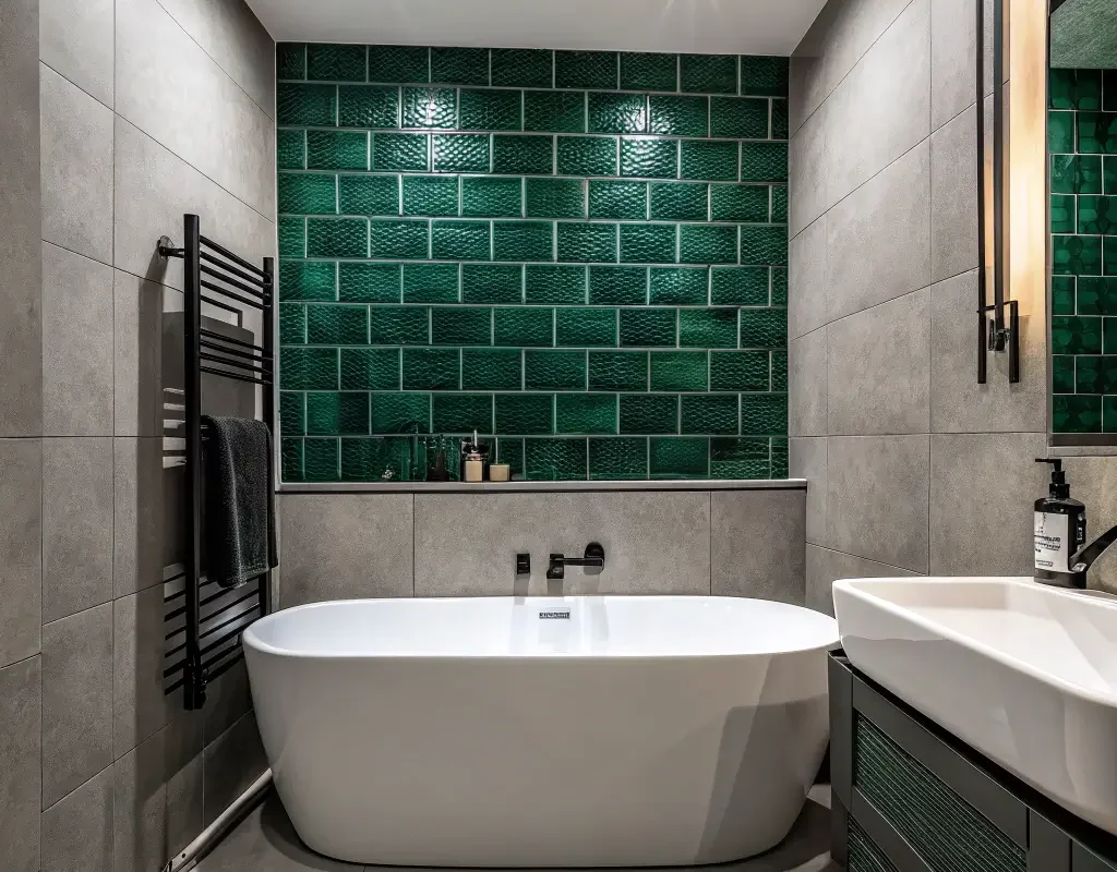 Dark Green Statement Walls