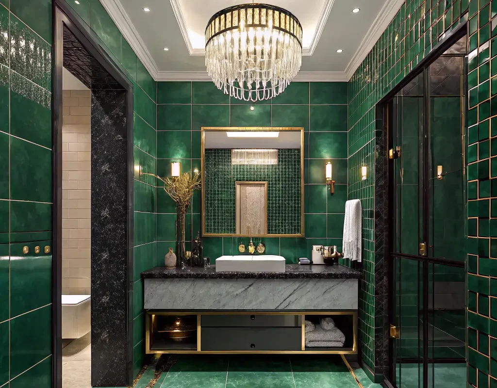 Emerald Luxe Bathroom