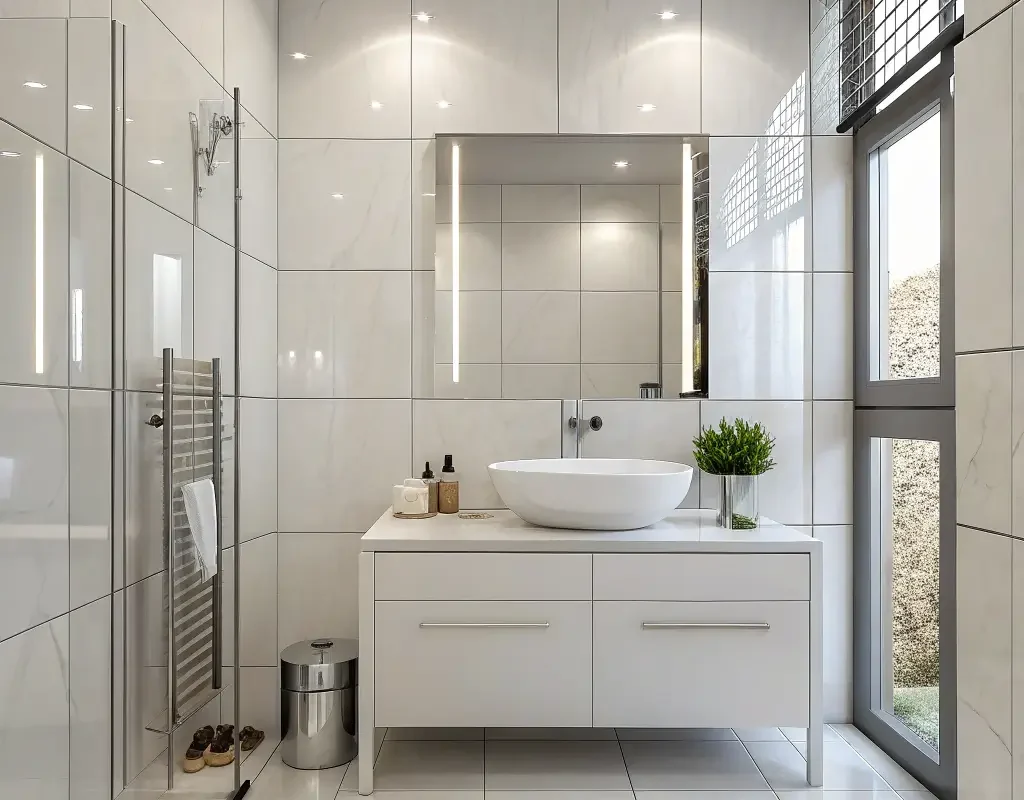 Glossy Finish Contemporary Tiles