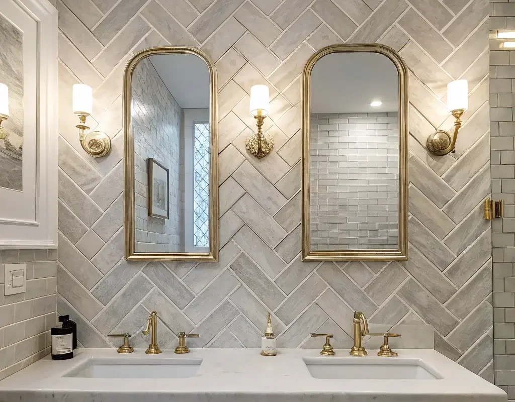 Herringbone Tile Layout
