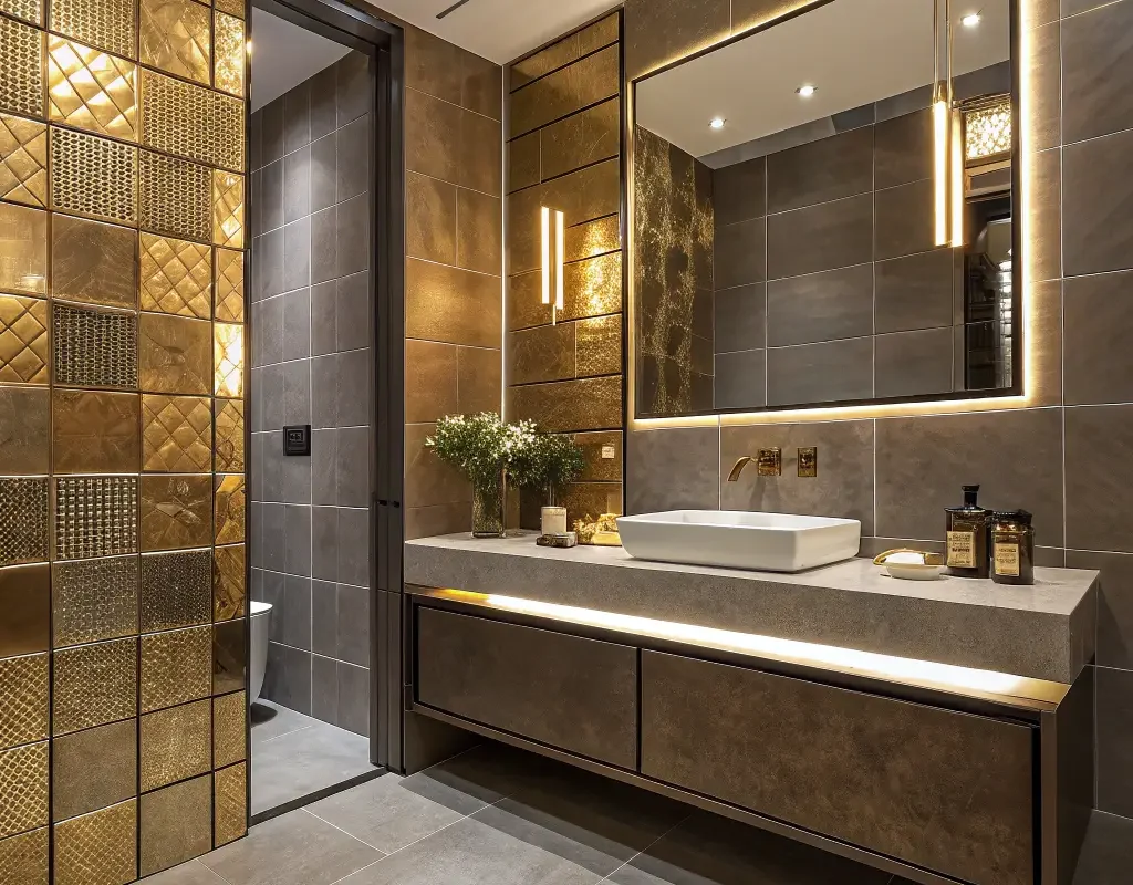Metallic Accent Tiles