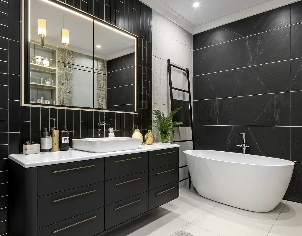 Modern Black Vanity