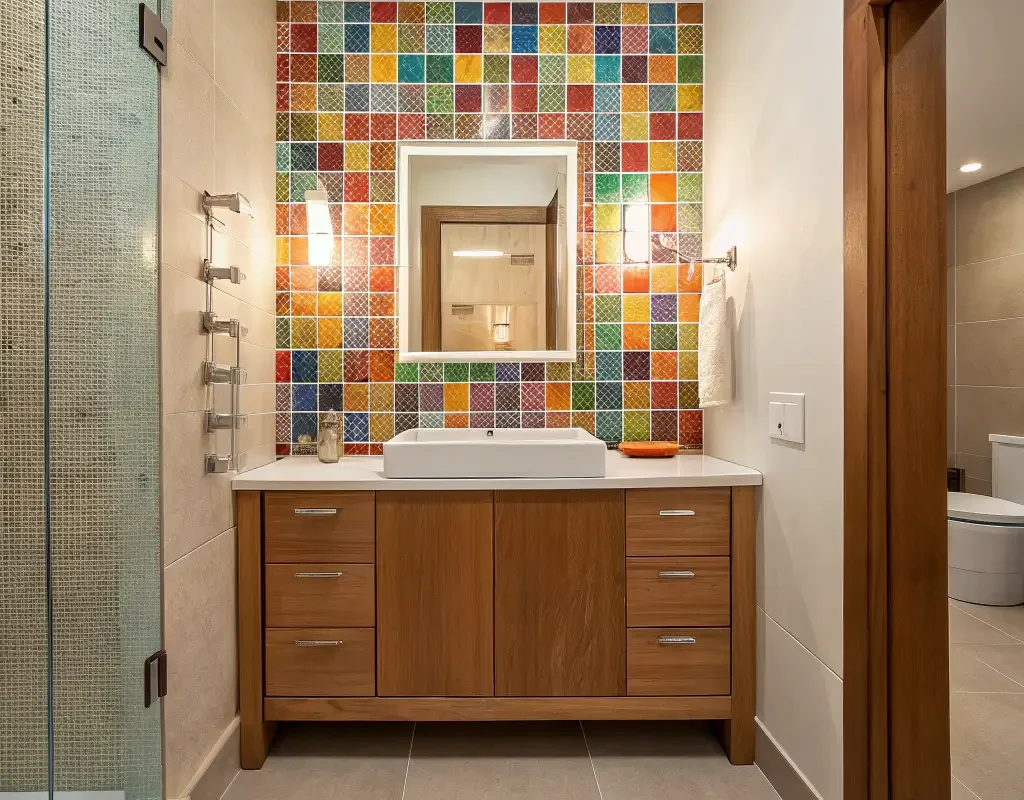 Mosaic Tile Feature Wall