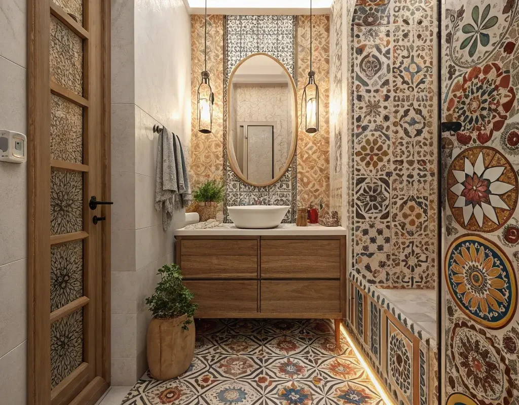 Patterned Moroccan Style Tiles