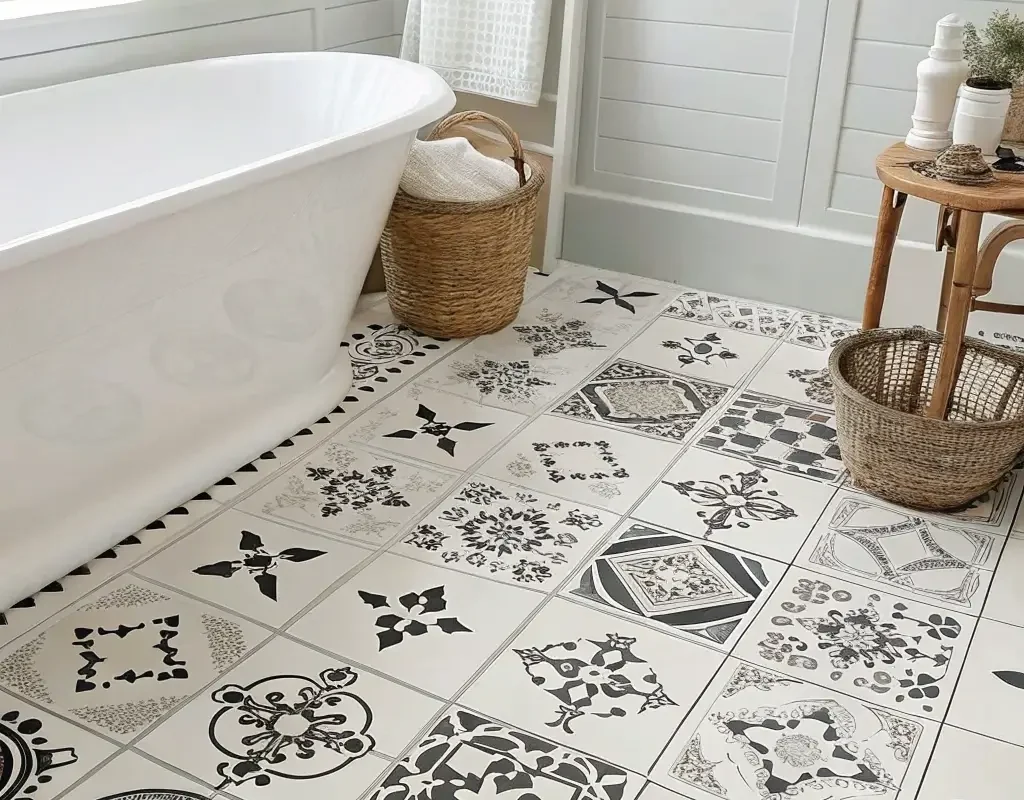 Patterned Vinyl Tile Options