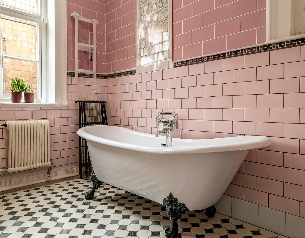 Retro Pink Subway Tile Revival