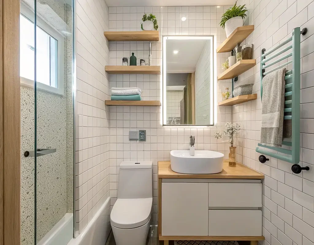 Small Bathroom Space Saving Tiles