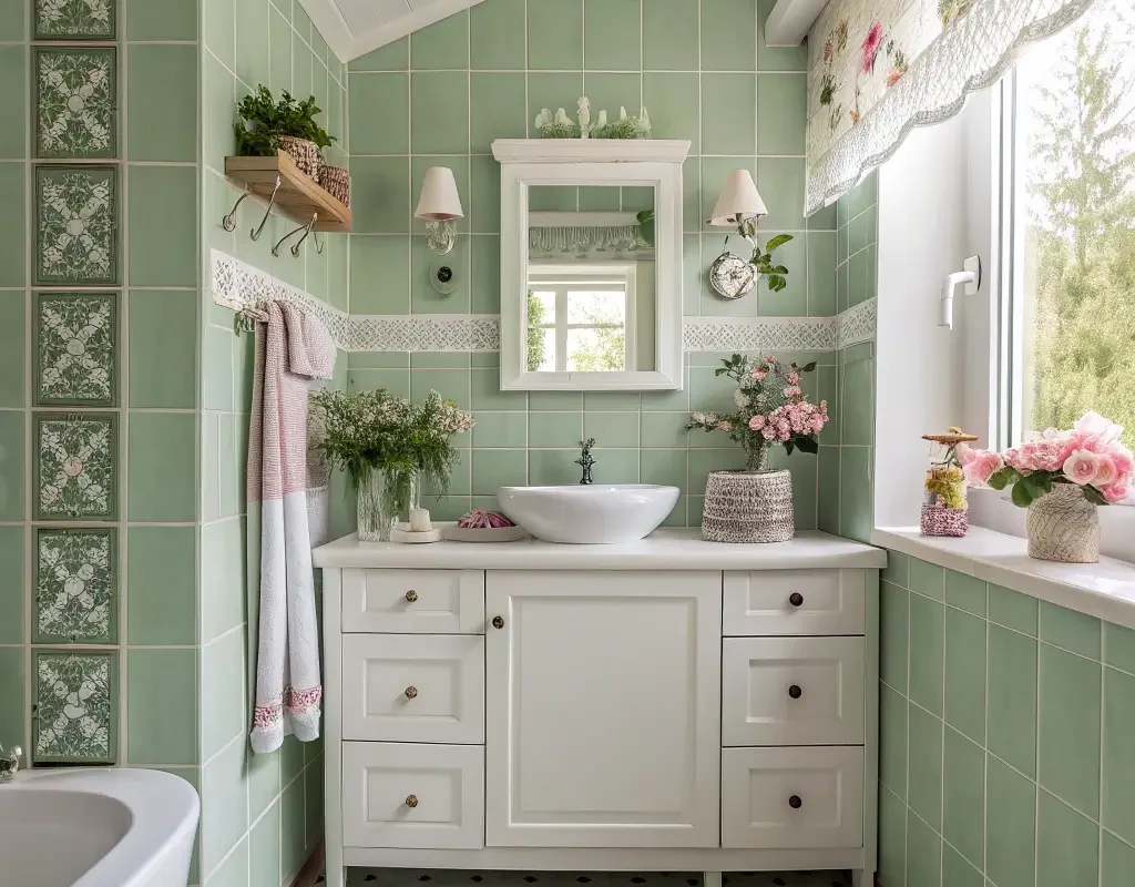 Soft Green Subtle Charm