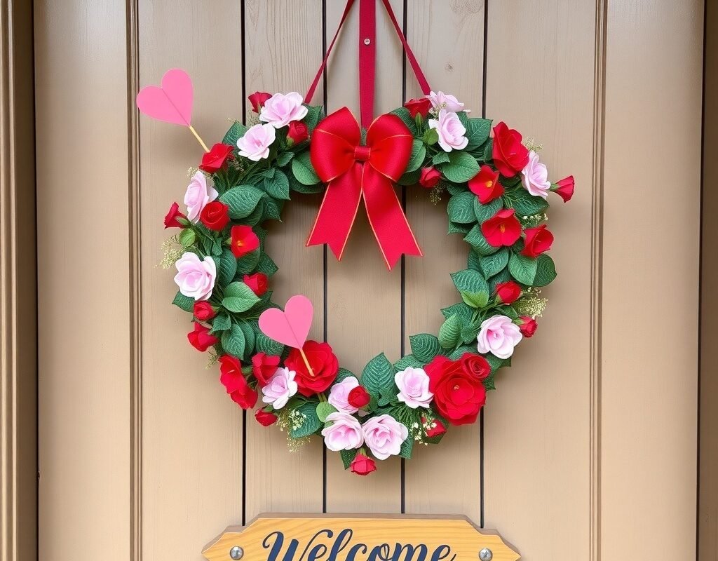 cupid arrow wreath