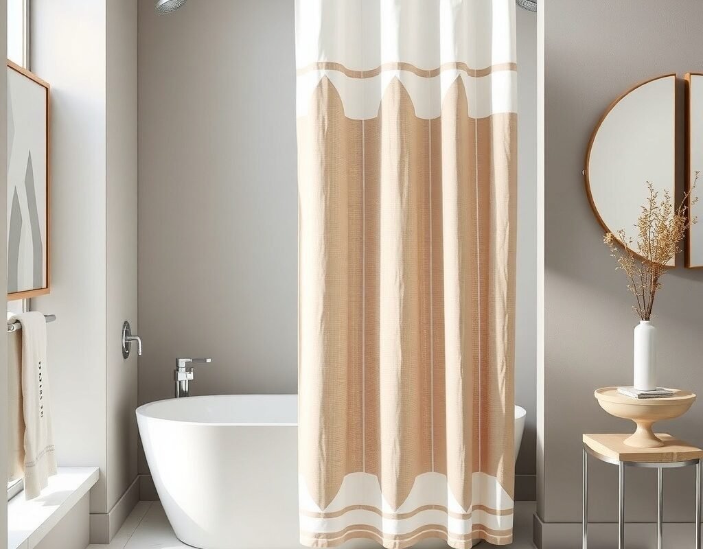 extra long shower curtain with high rod