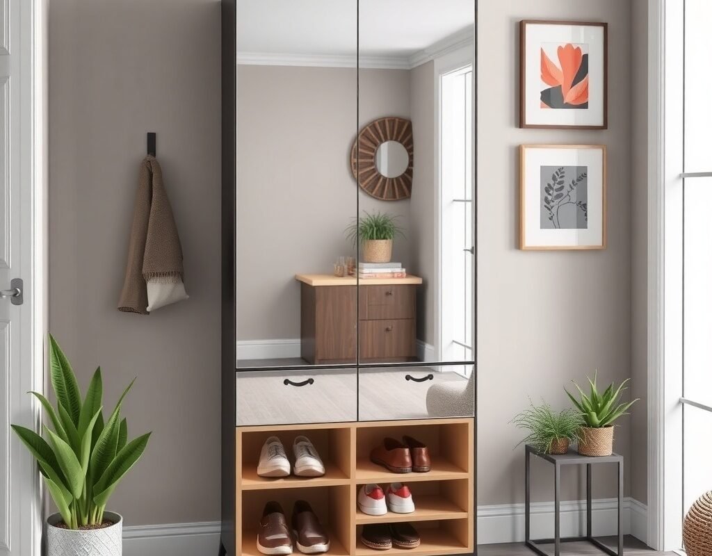mirror cabinet with storage