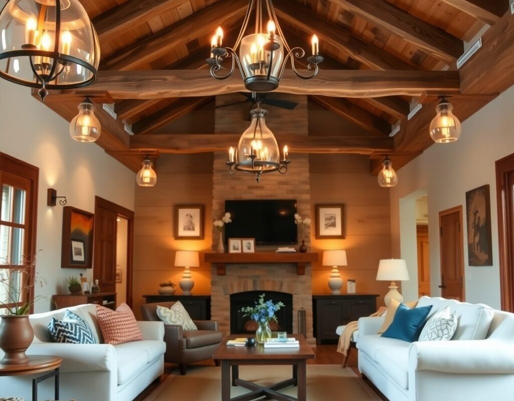 rustic lighting
