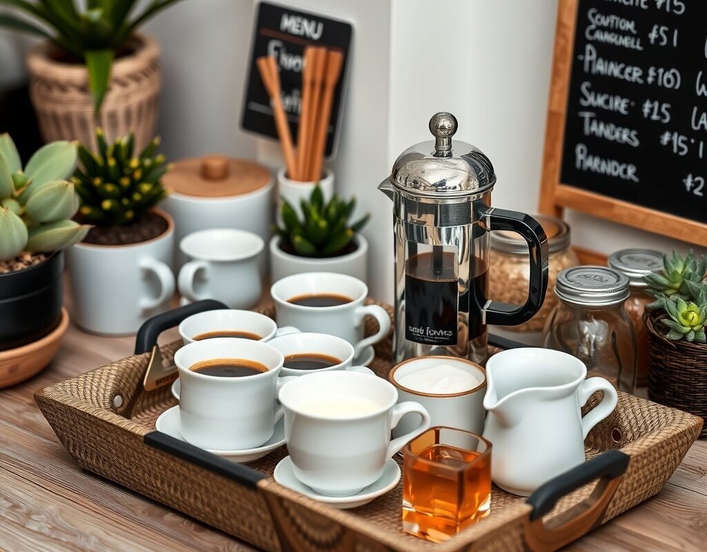 tray style setup