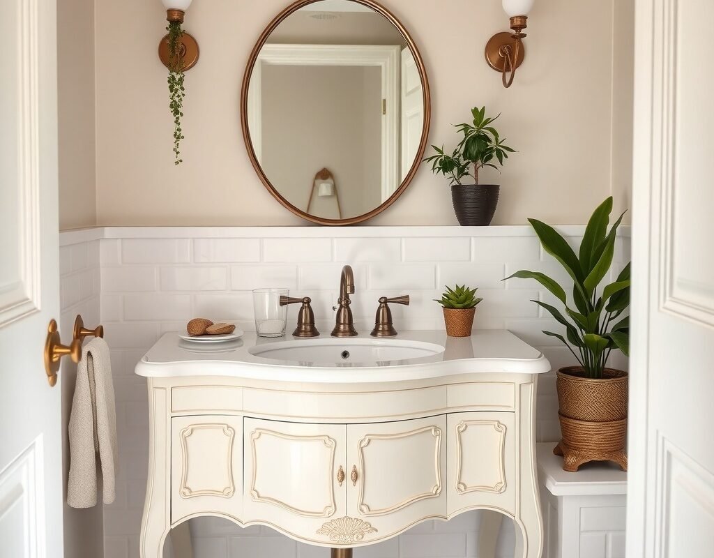 vintage console sink