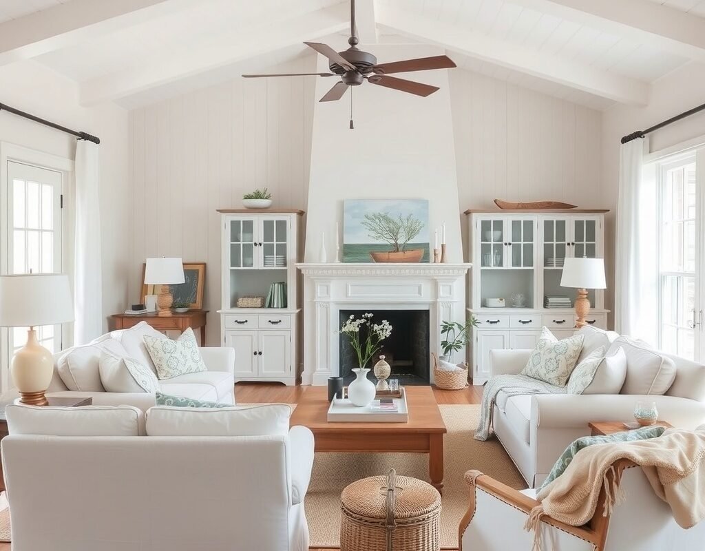 soft linen or cotton furniture