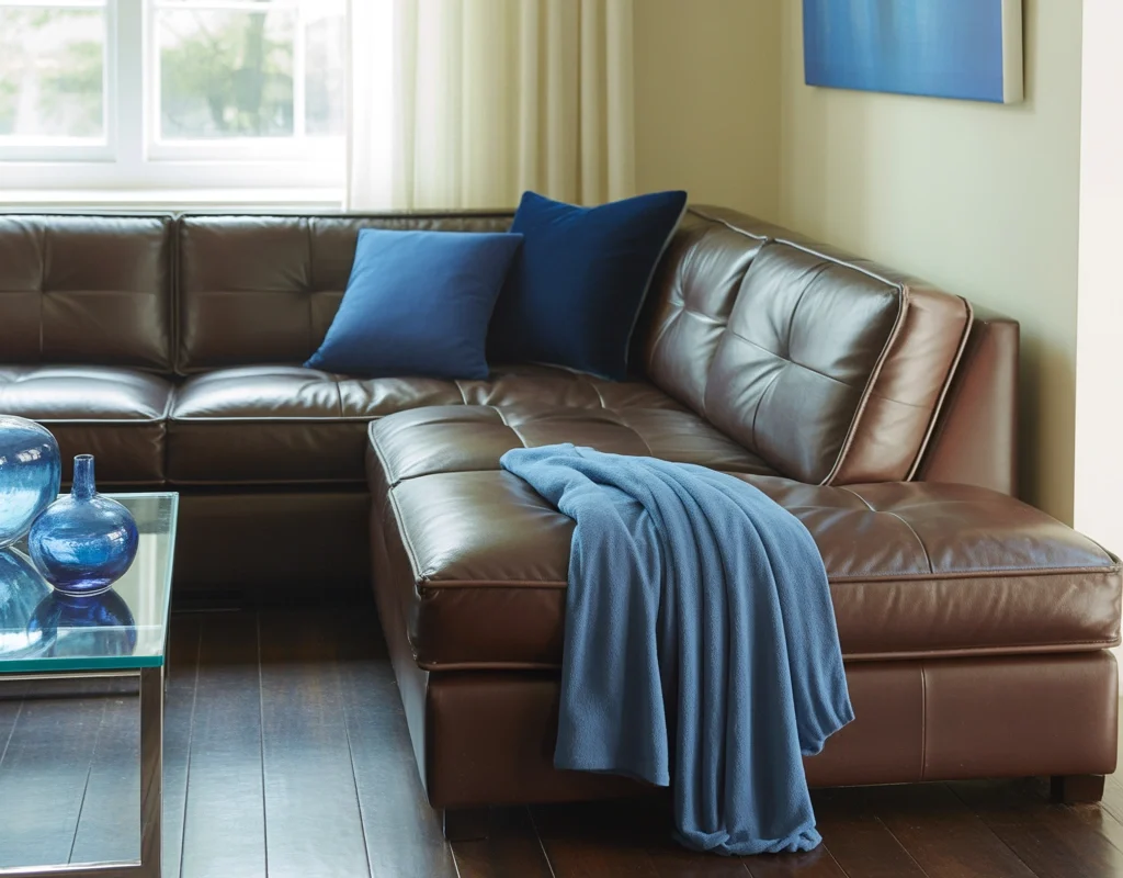 Add Blue Accents for a Balanced Contrast