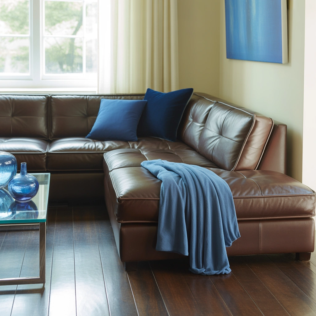 Add Blue Accents for a Balanced Contrast