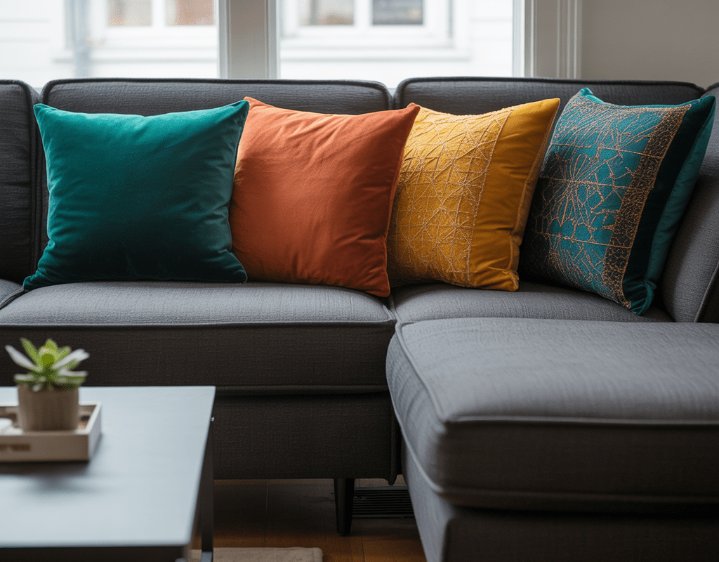 Add Colorful Pillows for an Easy Style Update