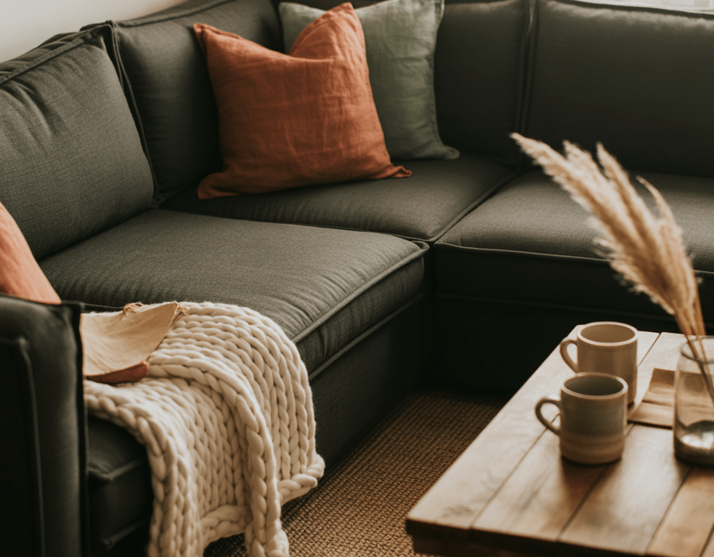 Add Earthy Tones for a Natural Cozy Feel