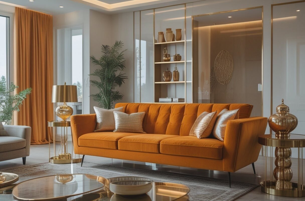 Add Metallic Accents for Glamour
