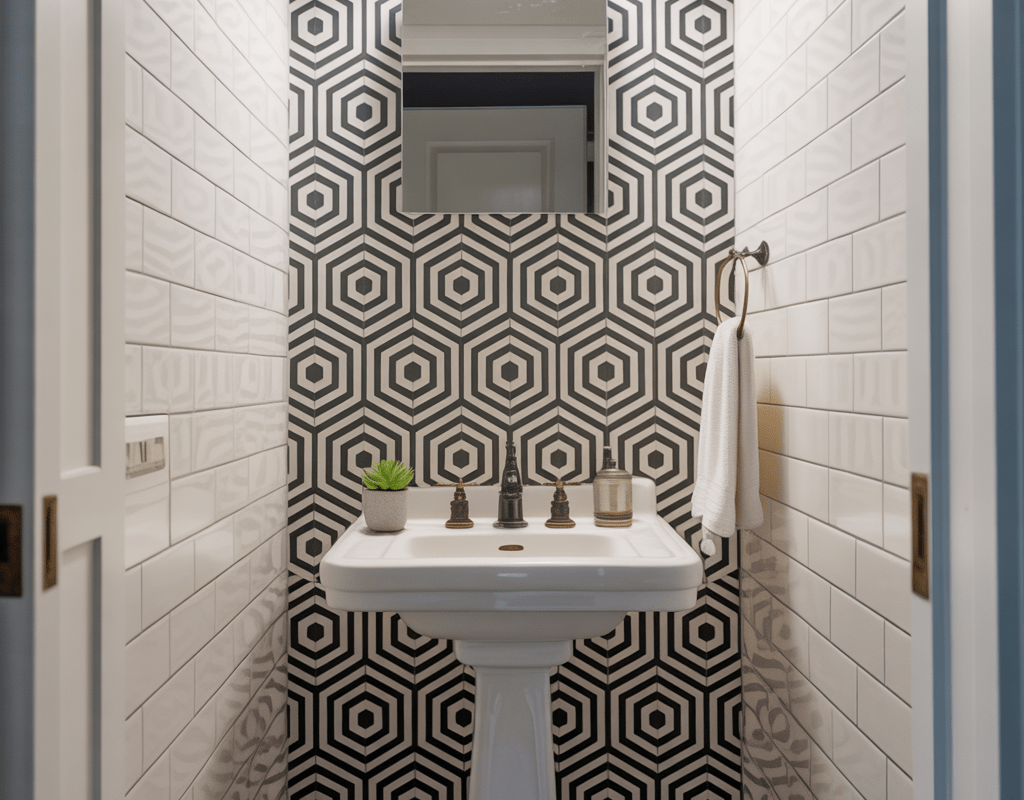 Add Peel and Stick Wallpaper for Personality