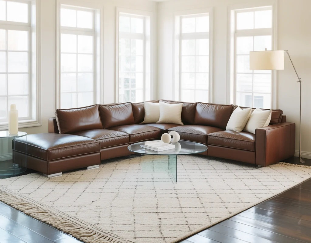 Add a Large Light Colored Area Rug