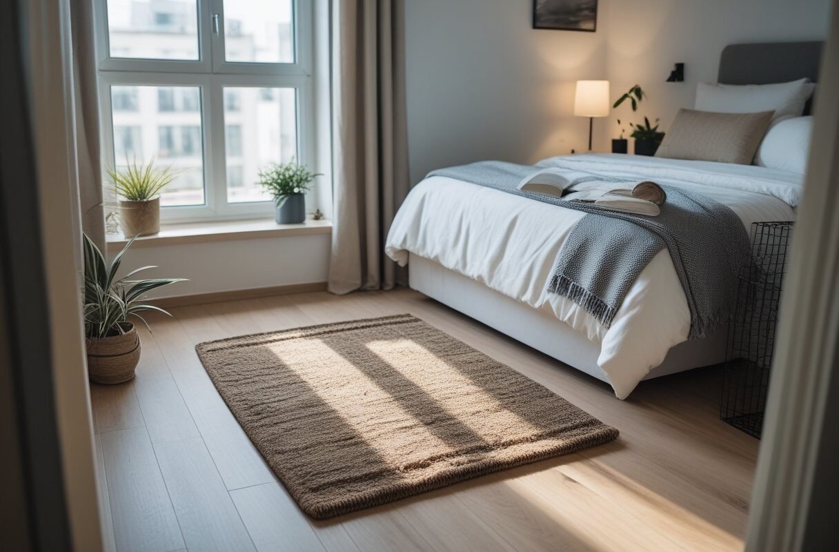 Add a Small Rug for Warmth