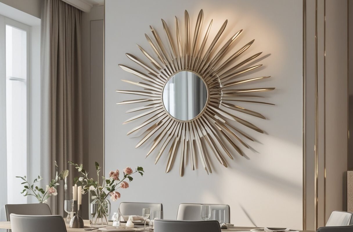 Add a Sunburst Mirror as a Decorative Accent