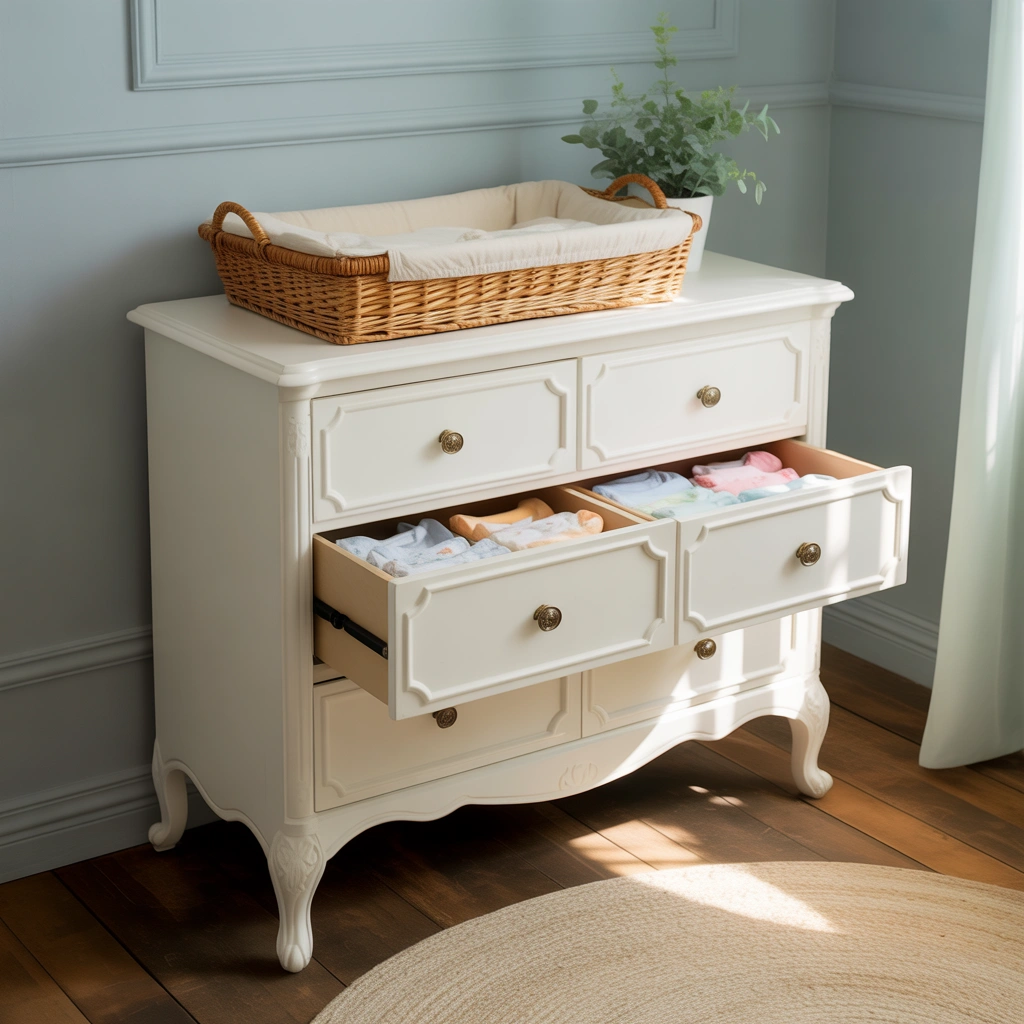 Add an Antique Style Dresser or Changing Table