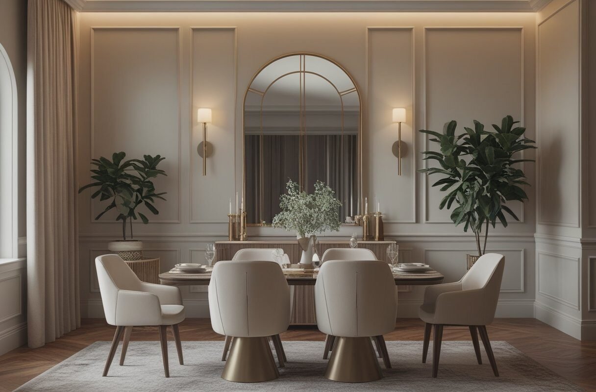 Add an Arched Mirror for an Elegant Look