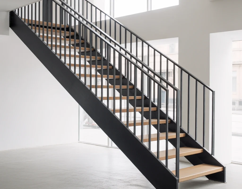 Black Metal Frame Steps