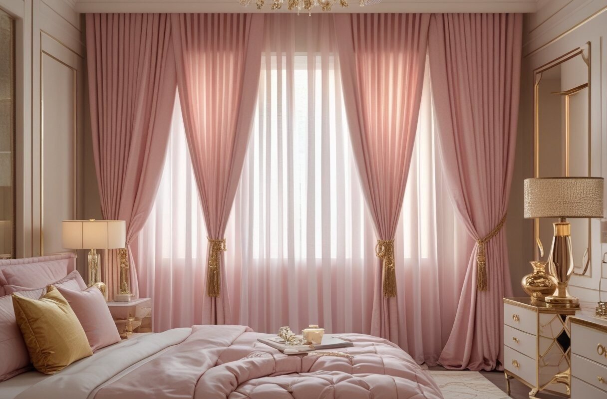 Blush Pink with Gold Accents for Glamour