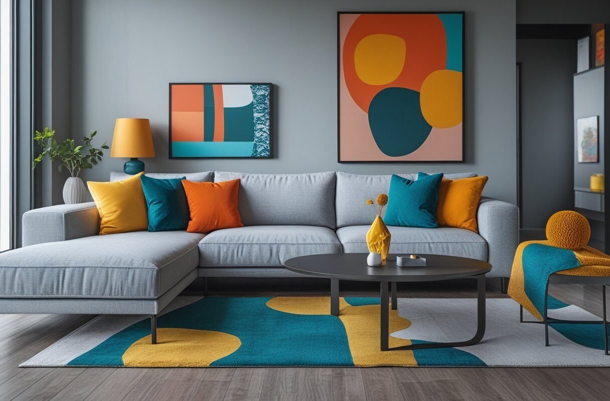 Bold Accent Colors for a Pop