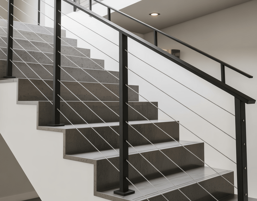 Cable Stairs Railing Design