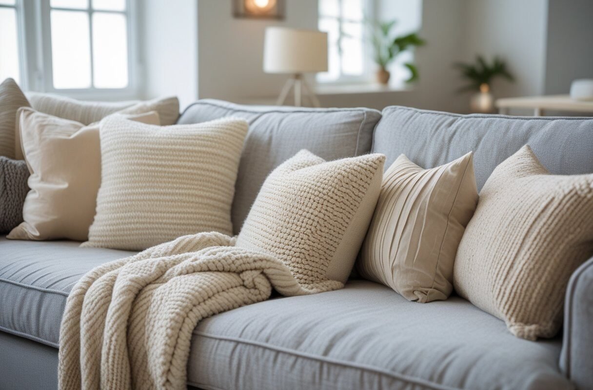 Cozy with Throws and Cushions