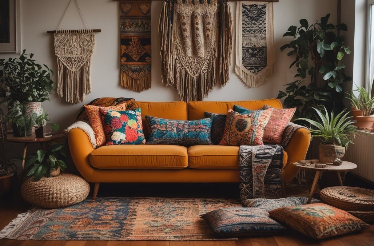 Create a Bohemian Vibe with Mixed Prints